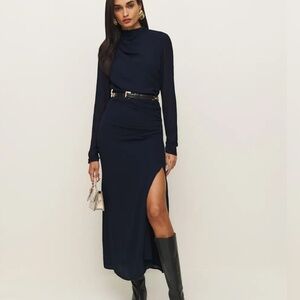 Reformation Tilda Dress Blue - Size 6